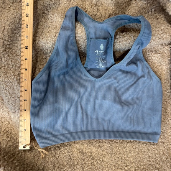 Free People Blue Crop Top - Picture 5 of 5